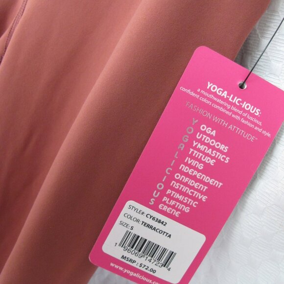 NWT - Yogalicious Capri Length Yoga Pants - Picture 4 of 14